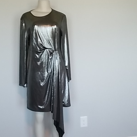 New York & Company Dresses & Skirts - Gabrielle Union/Ny&Co. Silver shimmery dress-XL